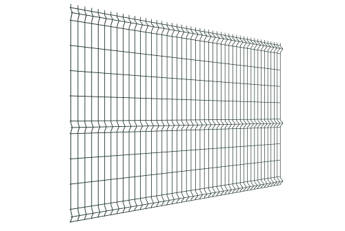 Забор из 3D-панели 1,73х2,5 RAL6005 (зеленый мох) 3,5 мм